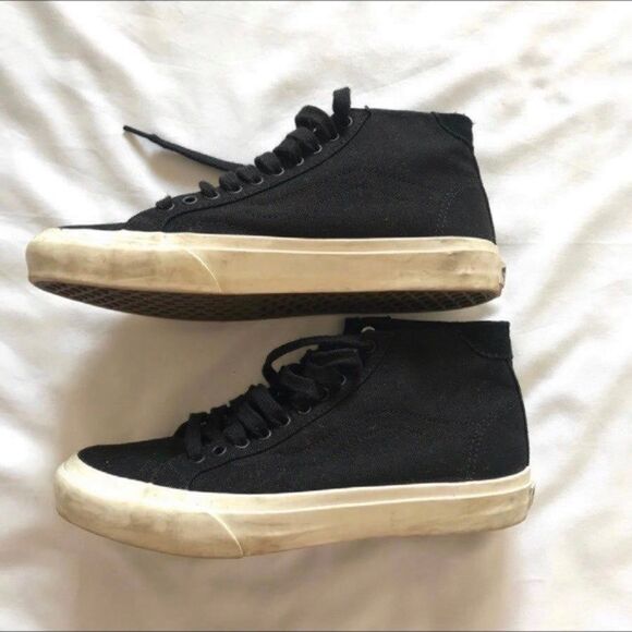 Vans SK8 Hi Old Skool Black White ERA Mid Sneakers - Men 7 / Womens 8.5 - 721454 - Picture 2 of 7